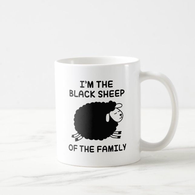 Caneca De Café FamíliaBlackSheep1B (Direita)