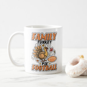 Caneca De Café Familiar Turquia Pie Futebol Folha Cai no Dia de A
