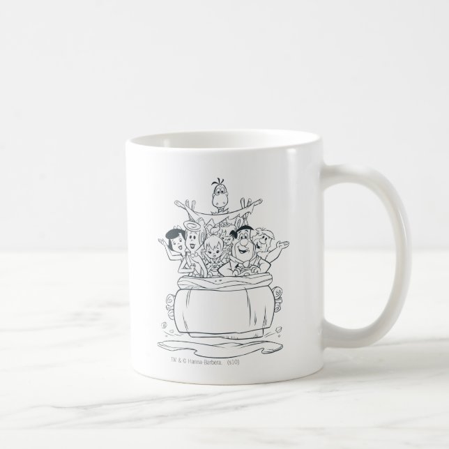 Caneca De Café Famílias Flintstones1 (Direita)