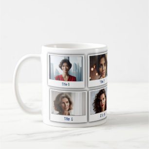 Caneca De Café Famílias Personalizadas Oito Fotografias
