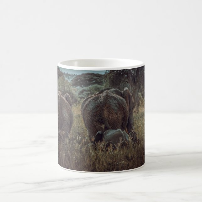 Caneca De Café Familie olifant met kalf  (Centro)