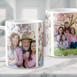 Caneca De Café Family Memories Personalized Grandparent Photo