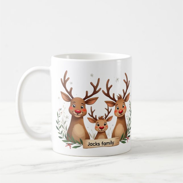 Caneca De Café Family Reindeer Matching Mugs (Esquerda)