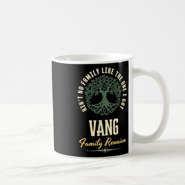 Caneca De Café Family Reunion 2025 Matching Design - Vang  (Direita)