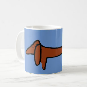 Caneca De Café Famoso Abstrato Dachshund