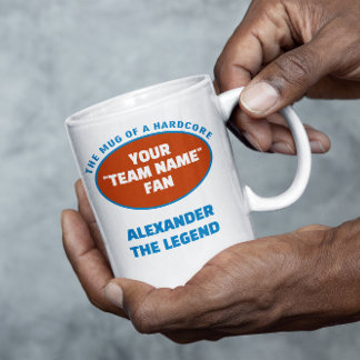 Caneca De Café Fan Blue Orange - Equipe Americana de Futebol