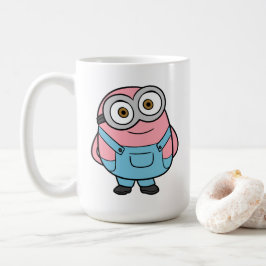 Caneca De Café Fanarte de Minion Rosa Desenho Animado