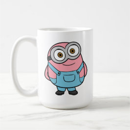 Caneca De Café Fanarte de Minion Rosa Desenho Animado