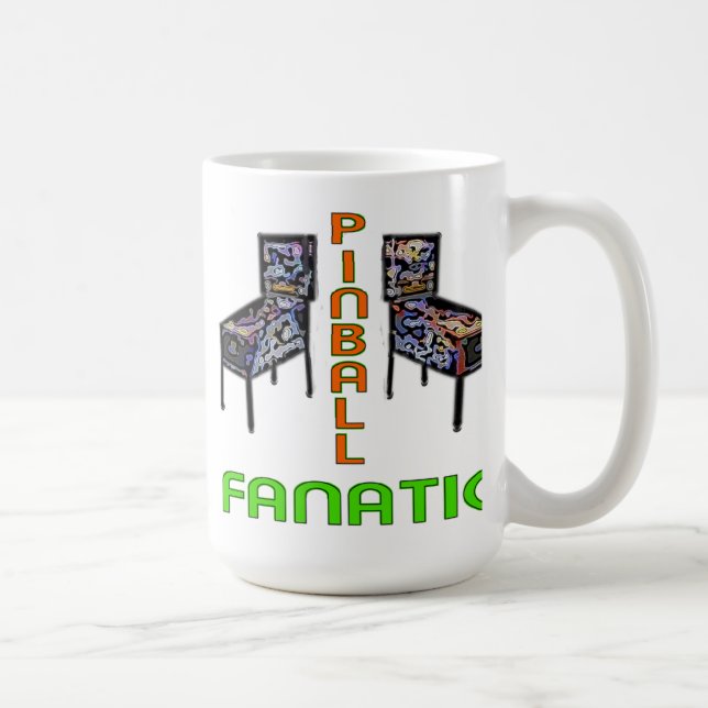 Caneca De Café Fanático do Pinball (Direita)