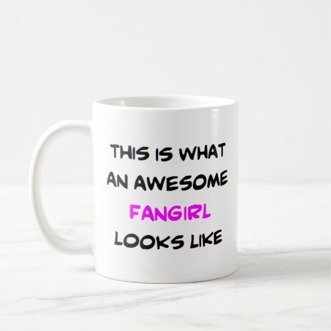 Caneca De Café fangirl, incrível (Esquerda)