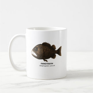 Caneca De Café Fangtooth - Animais Marinhos da Califórnia