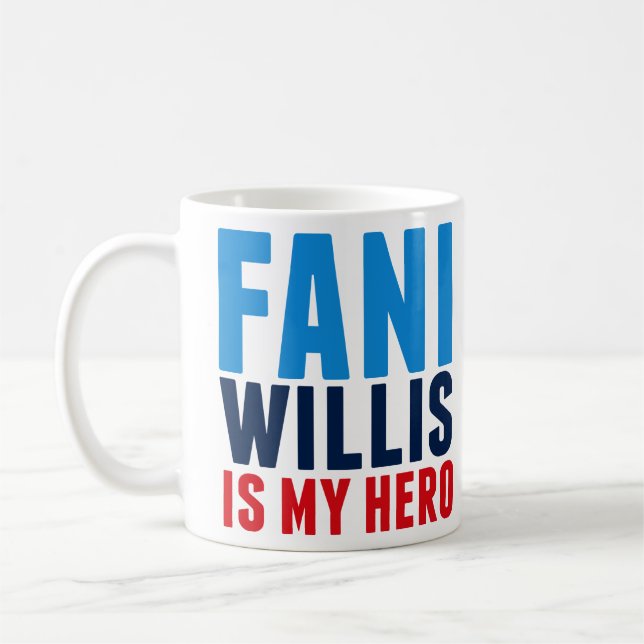 Caneca De Café Fani Willis é o meu Herói (Esquerda)