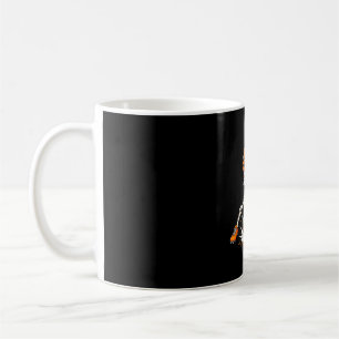 Caneca De Café Fantasia de Halloween de abóbora esqueleto de fute