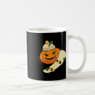 Caneca De Café Fantasia de Halloween de Skateboard de Abóbora Eng