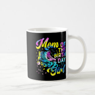 Caneca De Café Fantasia de mãe da menina de aniversário patins de