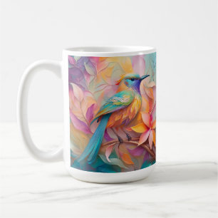 Caneca De Café Fantasia de Pássaro com Garganta Violeta