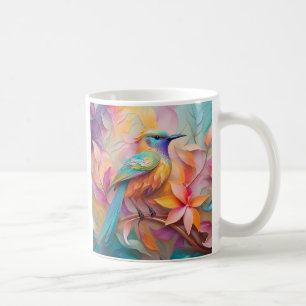 Caneca De Café Fantasia de Pássaro com Garganta Violeta
