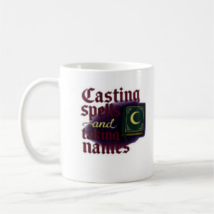 Caneca De Café Fantasia de Whimsigoth - Florestas Místicas, Luas