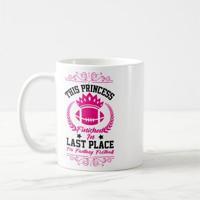 Caneca De Café Fantasia Futebol Princesa Divertido Design de Fest (Esquerda)