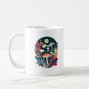 Caneca De Café Fantasia Goblincore E Cottagecore Cogumelo