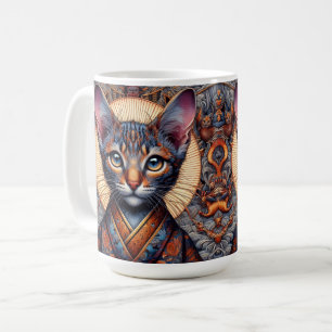 Caneca De Café Fantasia Ornada Mítica Regal Felina