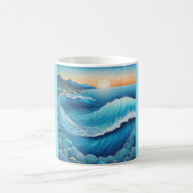 Caneca De Café Fantasia Waters Seascape (Centro)