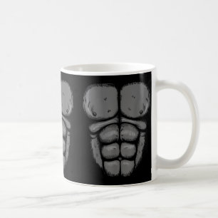 Caneca De Café Fantasias de barriga e peito de Gorila Macaco para