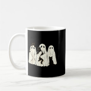 Caneca De Café Fantasias de Fantasma de Halloween Retrô Segurando