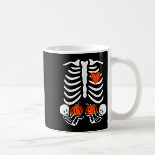 Caneca De Café Fantasias de Gêmeos de Gravidez de Halloween Femin