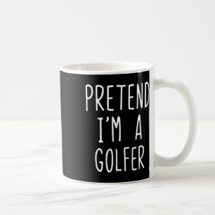 Caneca De Café Fantasias de Golfista Preguiçoso Fácil para o Hall