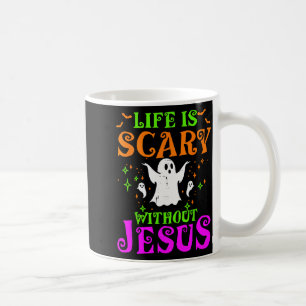 Caneca De Café Fantasias de Halloween cristãs Vida Assustadora Se