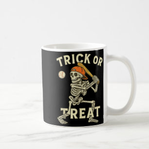 Caneca De Café Fantasias de Halloween de Beisebol de Esqueleto Di