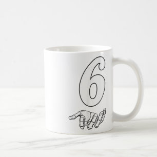 Caneca De Café Fantasias de Halloween do Meme Número 6 Correspond