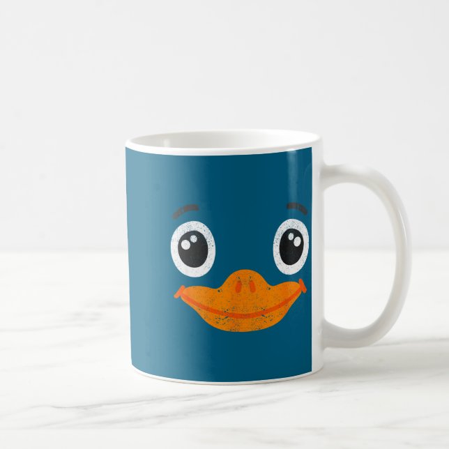 Caneca De Café Fantasias de Rosto de Pato para Halloween Animais  (Direita)