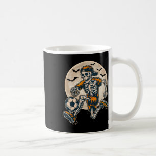 Caneca De Café Fantasias engraçadas de futebol de esqueleto para