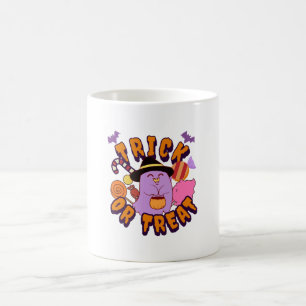 Caneca De Café Fantasma Adorável de Halloween Presente ou Travess