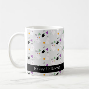 Caneca De Café Fantasma de Halloween Fofo Confete Colorido