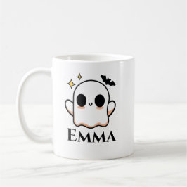 Caneca De Café Fantasma de Halloween fofo personalizável
