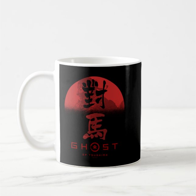Caneca De Café Fantasma de Tsushima Ghost na Ascensão Sun Pullove (Esquerda)