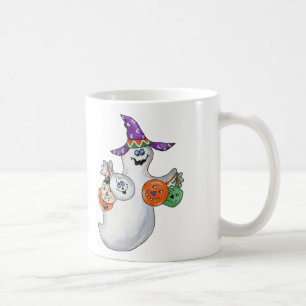 Caneca De Café Fantasma do Dia das Bruxas