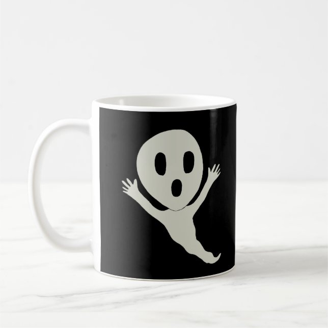 Caneca De Café Fantasma do estilo Chibi (Esquerda)