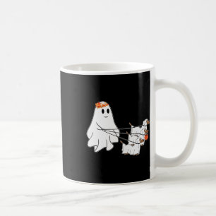 Caneca De Café Fantasma Engraçado Caminhando Com Três Cachorros Q