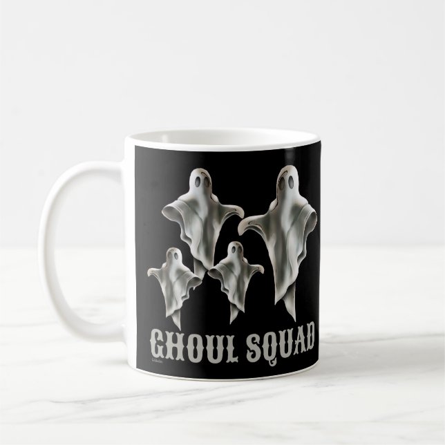 Caneca De Café Fantasma esquisito engraçado de fantasma (Esquerda)