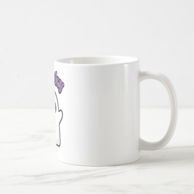 Caneca De Café Fantasma Flutuante Simples e Fofo - Carrinho Assus (Direita)