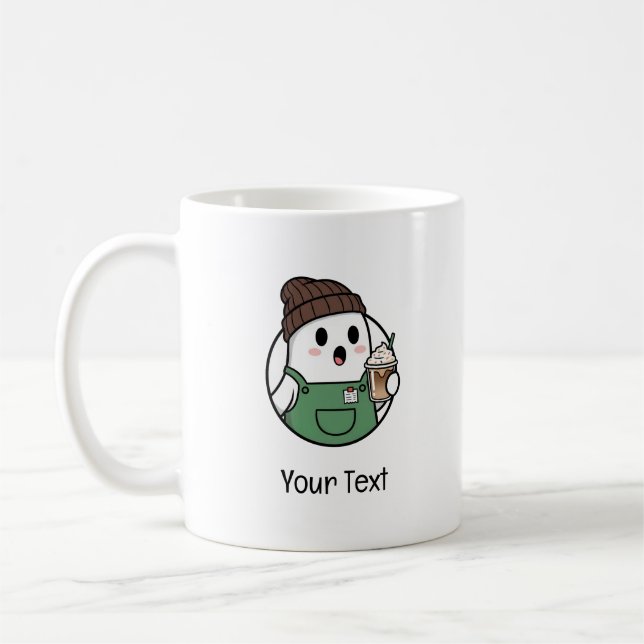 Caneca de Café Fantasma Fofo (Esquerda)