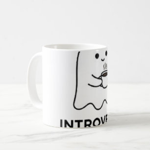 Caneca De Café Fantasma Introvertido Não Fala Antes do Café