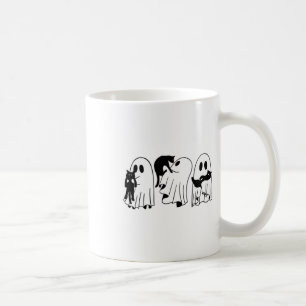 Caneca De Café Fantasma segurando Dias de as Bruxas engraçados de