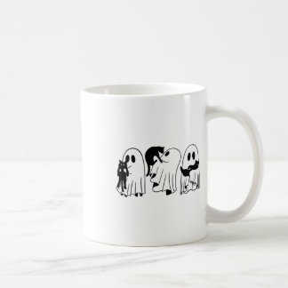 Caneca De Café Fantasma segurando Dias de as Bruxas engraçados de