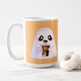 Caneca De Café Fantasma Spooky Com Café Forçado