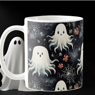 Caneca De Café Fantasmas Covaristas Flutuantes de Halloween
